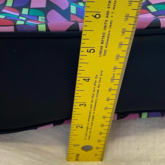 The SAK Shoulder Bag Purse Multi Color Geometric Logo Adjustable Strap Zip - Picture 14 of 14